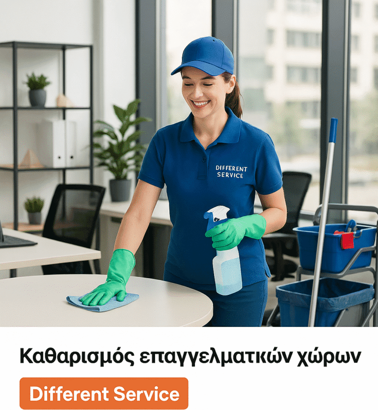 Καθαρισμός επαγγελματικών χώρων DIfferent Service