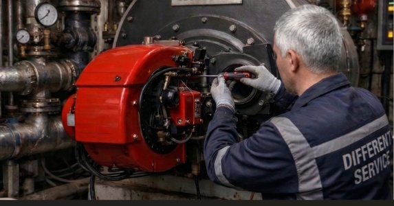 Επισκευή καυστήρα πετρελαίου σε λεβητοστάσιο Αθήνα